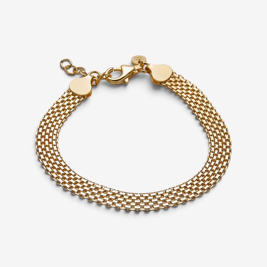 Image 131833_YGP.jpg, Product 131-833 / Price $139.99, Silver Gallery Sterling Silver Wide Bismark Mesh Link Bracelet from Silver Gallery on TSC.ca's Jewellery department
