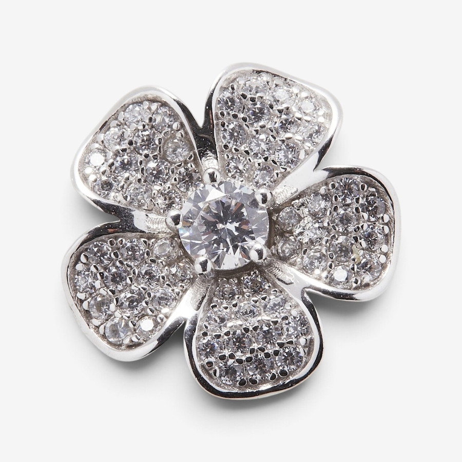Image 131856.jpg, Product 131-856 / Price $99.99, Silver Gallery Sterling Silver Cubic Zirconia Flower Pendant from Silver Gallery on TSC.ca's Jewellery department