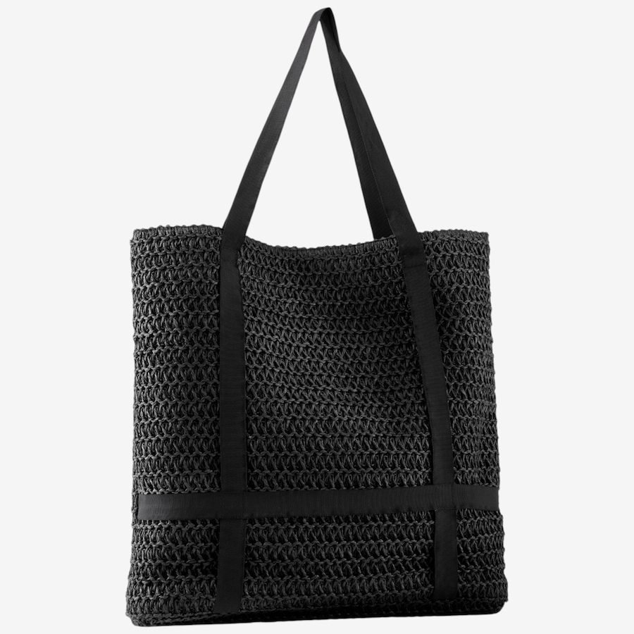 Image 133879_BLK.jpg, Product 133-879 / Price $49.99, Charlie Paige Woven Straw Tote from Charlie Paige on TSC.ca's Fashion department