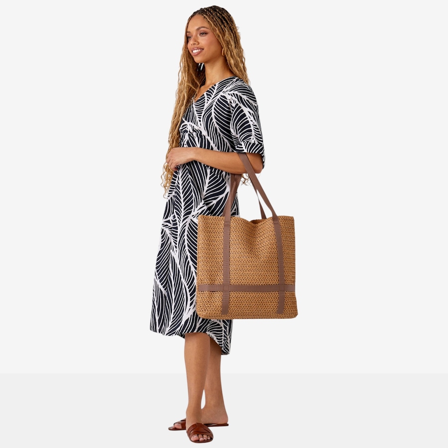 Image 133879_NAT.jpg, Product 133-879 / Price $49.99, Charlie Paige Woven Straw Tote from Charlie Paige on TSC.ca's Fashion department