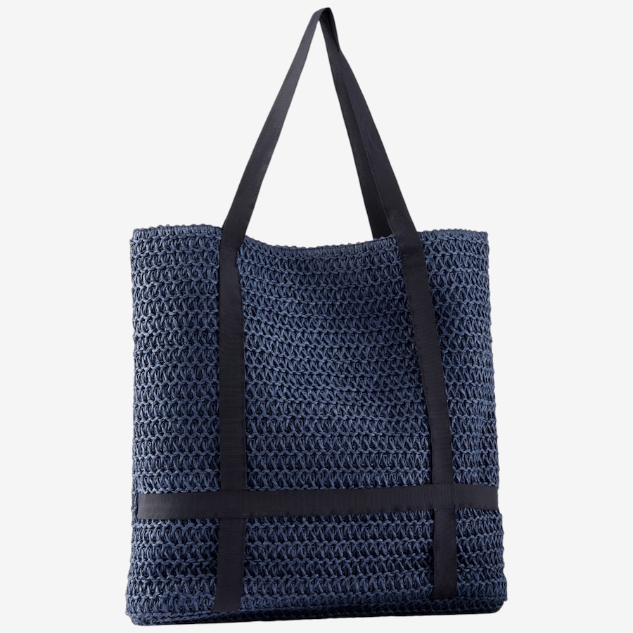 Image 133879_NVY.jpg, Product 133-879 / Price $49.99, Charlie Paige Woven Straw Tote from Charlie Paige on TSC.ca's Fashion department