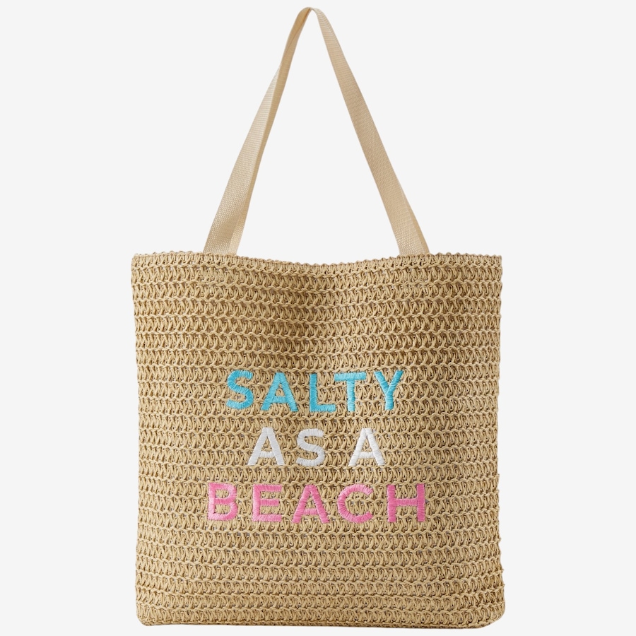 Image 133881_LTNAT.jpg, Product 133-881 / Price $49.99, Charlie Paige Salty As A Beach Straw Tote from Charlie Paige on TSC.ca's Fashion department