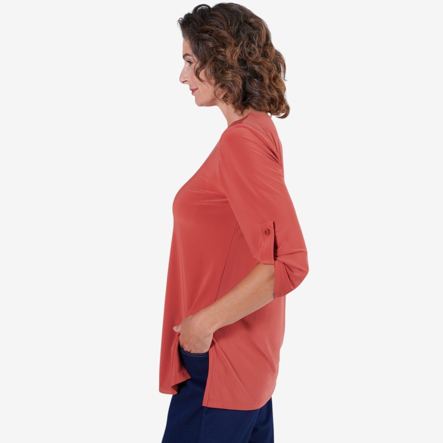 Image 133883_ALTMORE1.jpg, Product 133-883 / Price $49.99, Mr. Max Printed Brazil Knit Tunic with Tab and Side Slit Detail from Mr. Max on TSC.ca's Fashion department