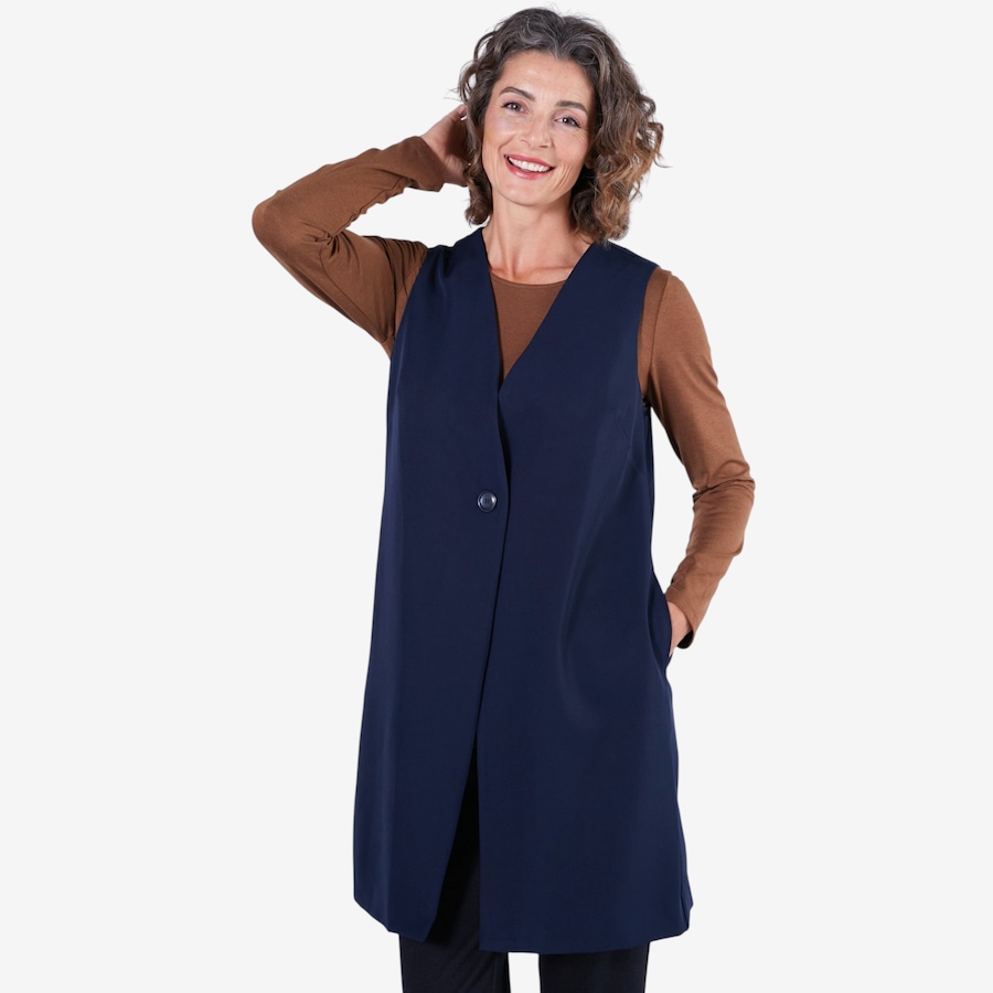 Image 133891_NVY.jpg, Product 133-891 / Price $89.99, Mr. Max Elana Long Vest from Mr. Max on TSC.ca's Fashion department