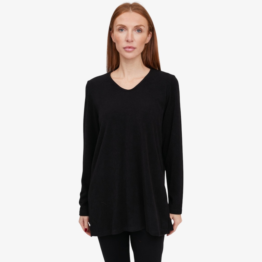 Image 133902_BLK.jpg, Product 133-902 / Price $49.99, Mr. Max Super Soft V Neck Cloud Knit Kimberly Top from Mr. Max on TSC.ca's Fashion department