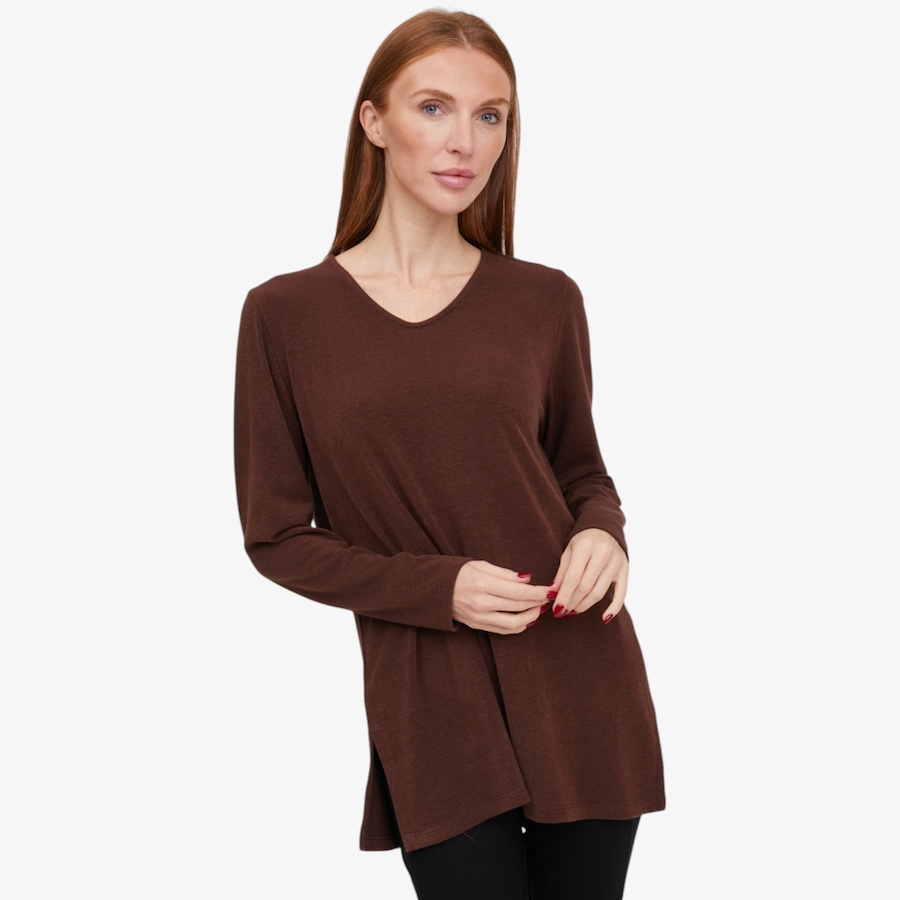 Image 133902_CHO.jpg, Product 133-902 / Price $49.99, Mr. Max Super Soft V Neck Cloud Knit Kimberly Top from Mr. Max on TSC.ca's Fashion department