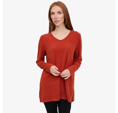 Mr. Max Super Soft V Neck Cloud Knit Kimberly Top