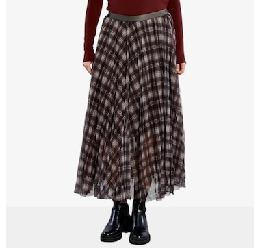 Molly Bracken Plaid Maxi Skirt