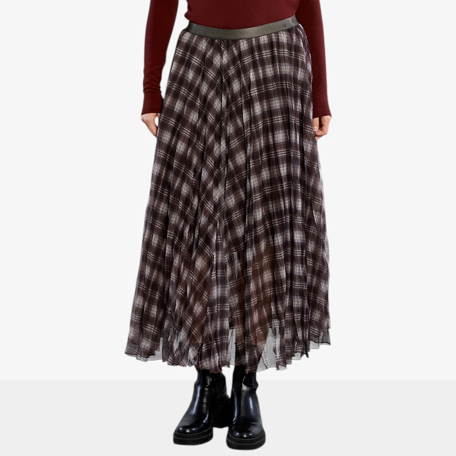 Image 134101_CHO.jpg, Product 134-101 / Price $108.00, Molly Bracken Plaid Maxi Skirt from Molly Bracken on TSC.ca's Fashion department