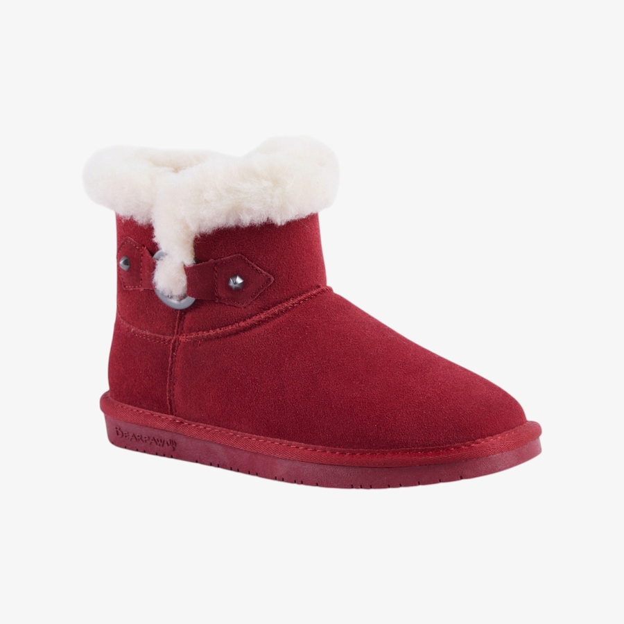 Image 134147_CRN.jpg, Product 134-147 / Price $59.99, Bearpaw Wren Short Boot with Faux Fur Trim from BEARPAW Footwear on TSC.ca's Shoes department