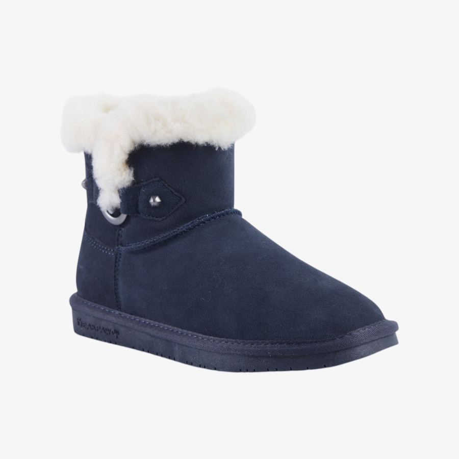 Image 134147_NVY.jpg, Product 134-147 / Price $59.99, Bearpaw Wren Short Boot with Faux Fur Trim from BEARPAW Footwear on TSC.ca's Shoes department