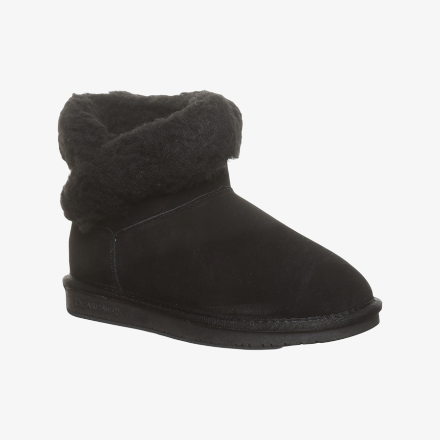 Image 134148_BLK.jpg, Product 134-148 / Price $59.99, Bearpaw Franie Short Boot with Faux Fur Trim from BEARPAW Footwear on TSC.ca's Shoes department
