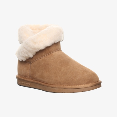 Bearpaw Franie Short Boot with Faux Fur Trim