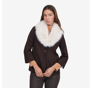 Kim &amp; Co Faux Fur Collar