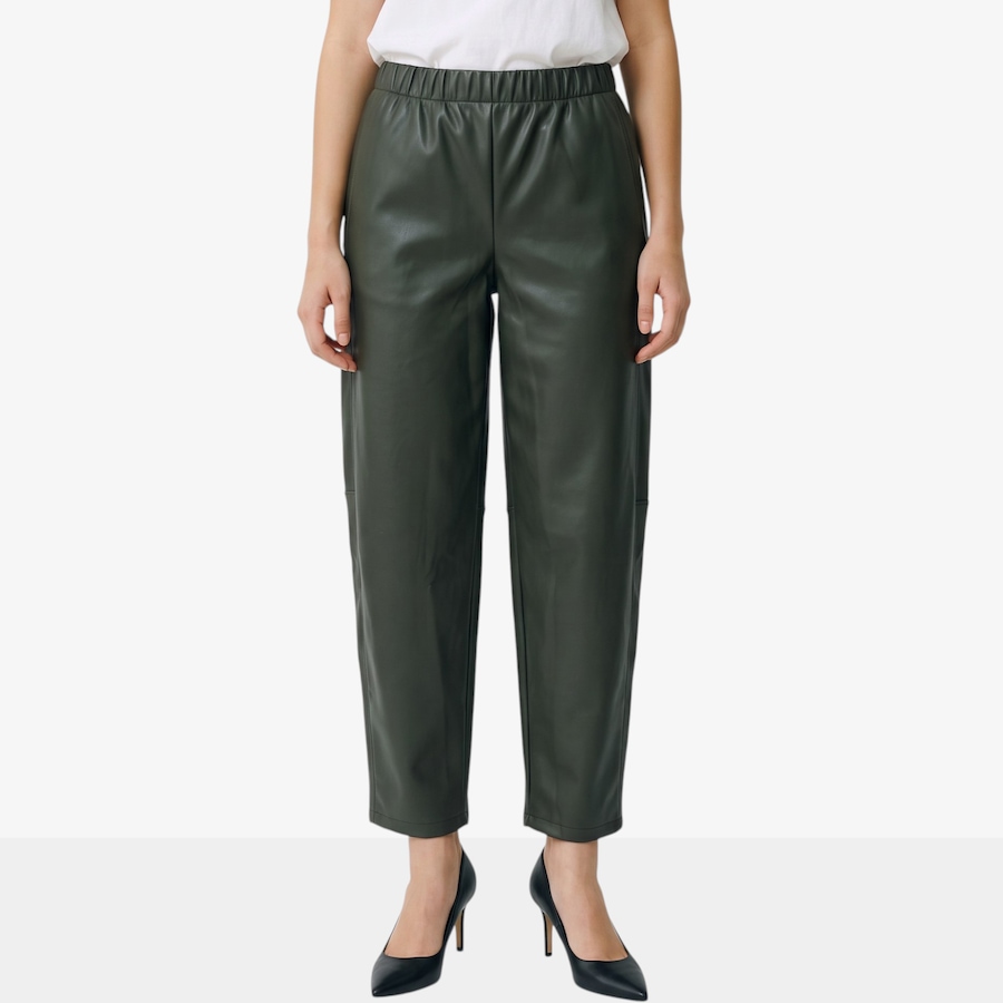 Image 134234_TYM.jpg, Product 134-234 / Price $89.99, Kim & Co. Stretch Leather Look Barrel Ankle Length Pant from Kim & Co. on TSC.ca's Fashion department
