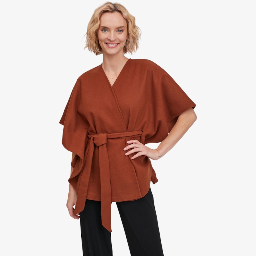 Image 134239_COG.jpg, Product 134-239 / Price $69.99, Kim & Co. Cashmere Look Sash Poncho from Kim & Co. on TSC.ca's Fashion department