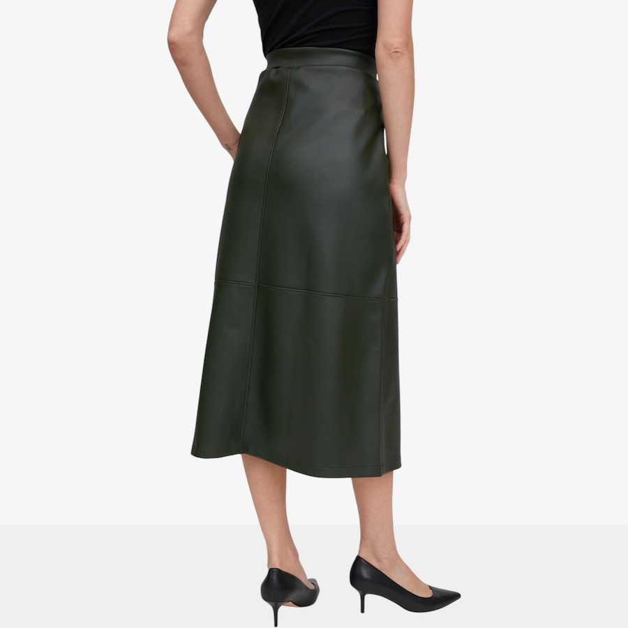 Image 134245_ALTMORE2.jpg, Product 134-245 / Price $79.99, Kim & Co. Stretch Leather Look Long Skirt from Kim & Co. on TSC.ca's Fashion department