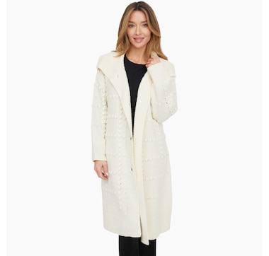 Tower Hill Textured Long Cardigan with Buttons