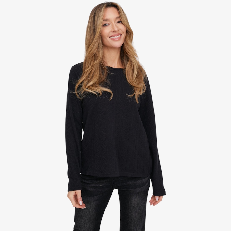 Image 134272_BLK.jpg, Product 134-272 / Price $69.99, Tower Hill Textured Knit Long Sleeve Top from Tower Hill on TSC.ca's Fashion department
