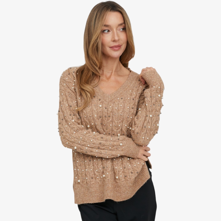 Image 134279_MOC.jpg, Product 134-279 / Price $69.99, Tower Hill V-Neck Beaded Sweater from Tower Hill on TSC.ca's Fashion department