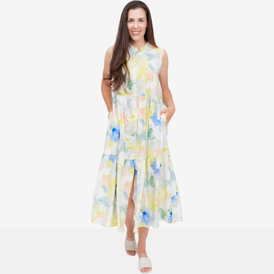 Image 134283_YLB.jpg, Product 134-283 / Price $109.99, Kim & Co. Romantic Woven Viscose Button Front Maxi Dress from Kim & Co. on TSC.ca's Fashion department
