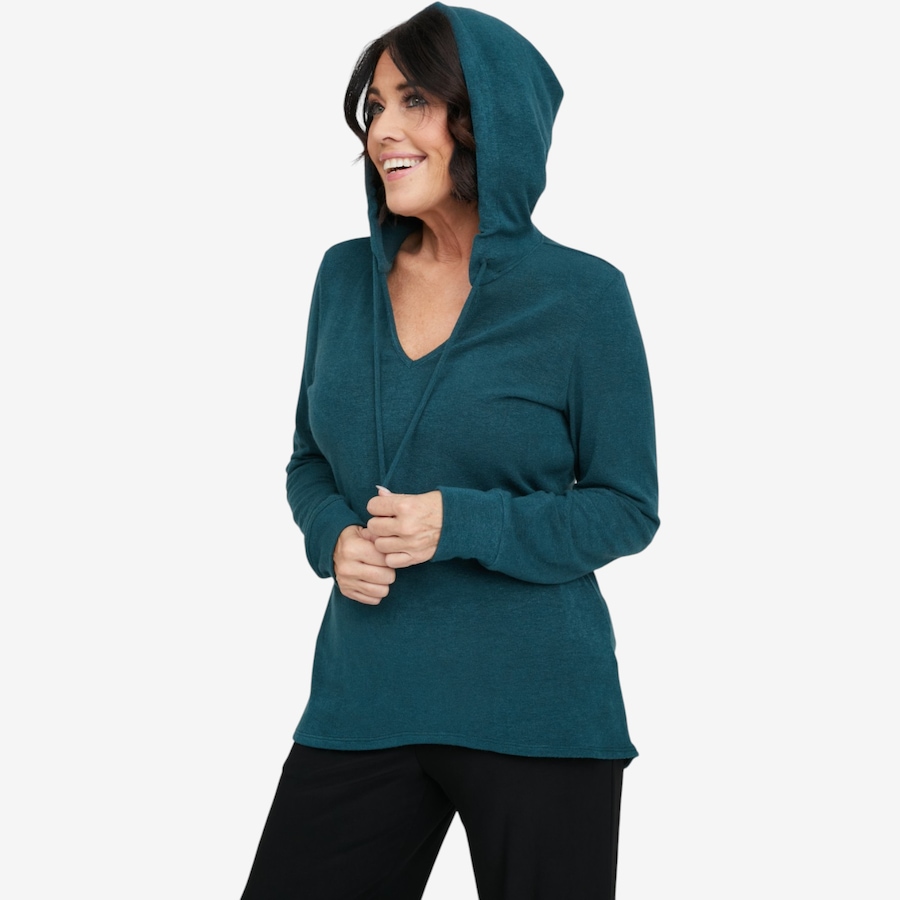 Image 134292_ALTMORE1.jpg, Product 134-292 / Price $59.99, Carrie O Luxe Soft Cashmere Feel Michelle Hoodie from Carrie O on TSC.ca's Fashion department