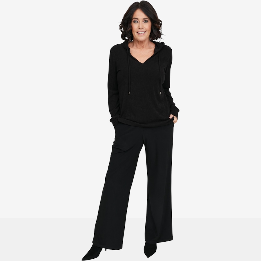 Image 134292_BLK.jpg, Product 134-292 / Price $59.99, Carrie O Luxe Soft Cashmere Feel Michelle Hoodie from Carrie O on TSC.ca's Fashion department