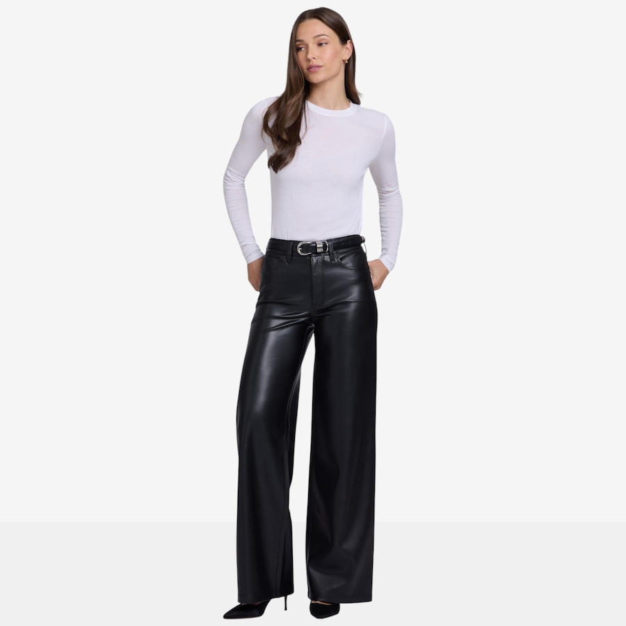 Image 134322_ALTMORE2.jpg, Product 134-322 / Price $99.99, NYDJ Teresa High Rise Faux Stretch Leather Wide Leg Pant from NYDJ on TSC.ca's Fashion department