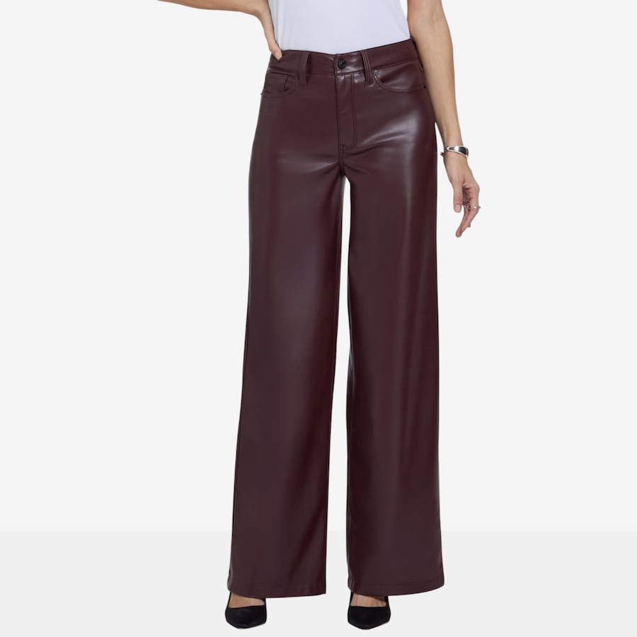 Image 134322_BITCO.jpg, Product 134-322 / Price $99.99, NYDJ Teresa High Rise Faux Stretch Leather Wide Leg Pant from NYDJ on TSC.ca's Fashion department