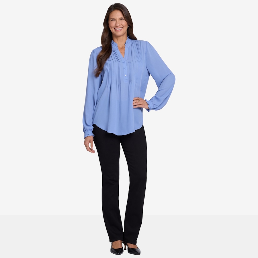 Image 134329_ALTMORE2.jpg, Product 134-329 / Price $114.00, NYDJ Pleat Front Tunic Blouse from NYDJ on TSC.ca's Fashion department