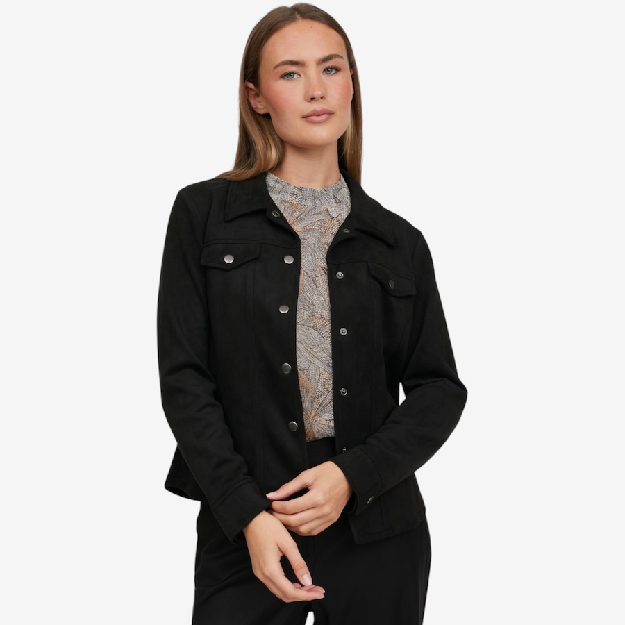 Image 134500_BLK.jpg, Product 134-500 / Price $119.99, Legacy Aura Stretch Faux Suede Snap Front Shirt Jacket from Legacy on TSC.ca's Fashion department