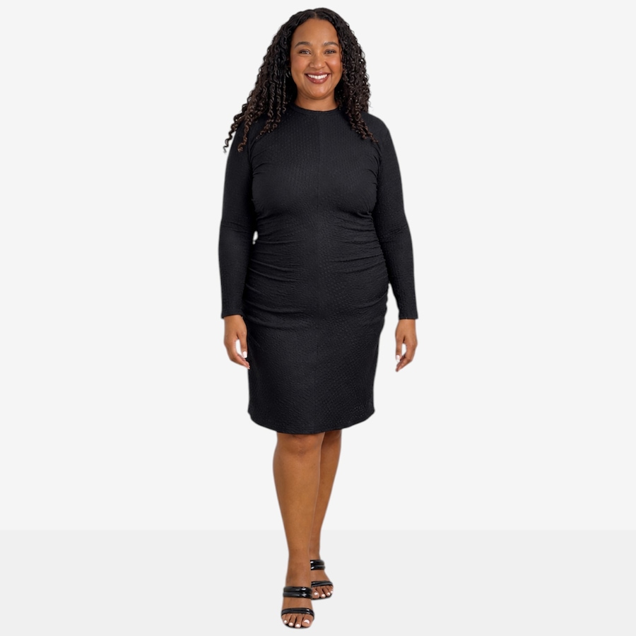 Image 134583_ALTMORE2.jpg, Product 134-583 / Price $180.00, Hilary MacMillan Popcorn Long Sleeve Ruched Dress from Hilary MacMillan on TSC.ca's Fashion department