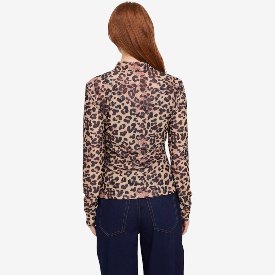 Image 134672_ALTMORE3.jpg, Product 134-672 / Price $79.99, Badgley Mischka Chloe Half Zipper Stretch Knit Leopard Print Top from Badgley Mischka on TSC.ca's Fashion department