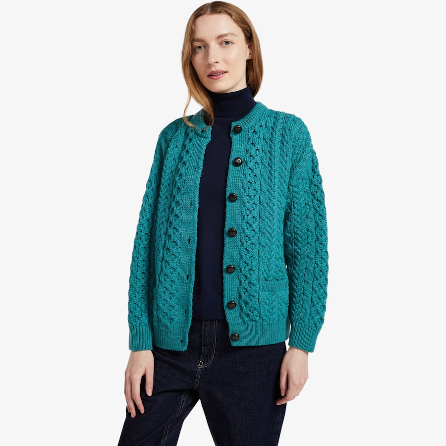 Image 134689_ALTMORE1.jpg, Product 134-689 / Price $150.00, Aran Woollen Mills Lumber Cardigan from Aran Woollen Mills on TSC.ca's Fashion department