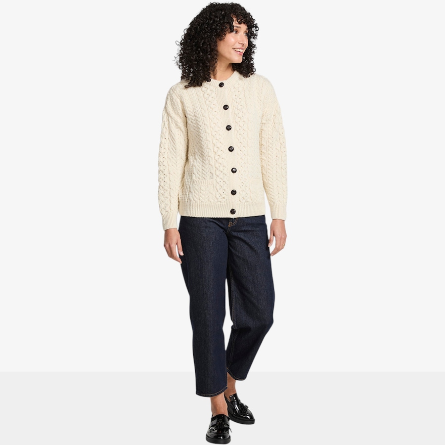 Image 134689_ALTMORE5.jpg, Product 134-689 / Price $150.00, Aran Woollen Mills Lumber Cardigan from Aran Woollen Mills on TSC.ca's Fashion department