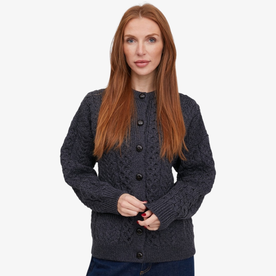Image 134689_DERBY.jpg, Product 134-689 / Price $150.00, Aran Woollen Mills Lumber Cardigan from Aran Woollen Mills on TSC.ca's Fashion department