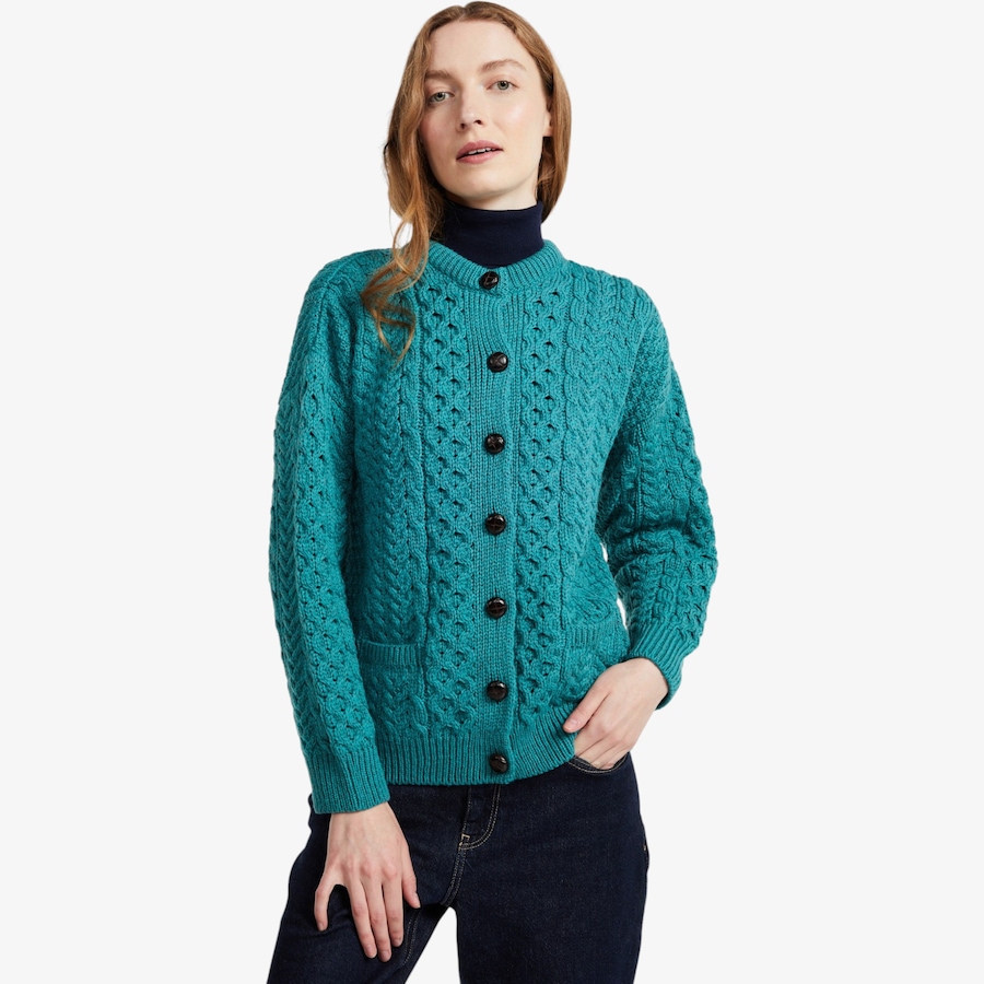 Image 134689_TLE.jpg, Product 134-689 / Price $150.00, Aran Woollen Mills Lumber Cardigan from Aran Woollen Mills on TSC.ca's Fashion department