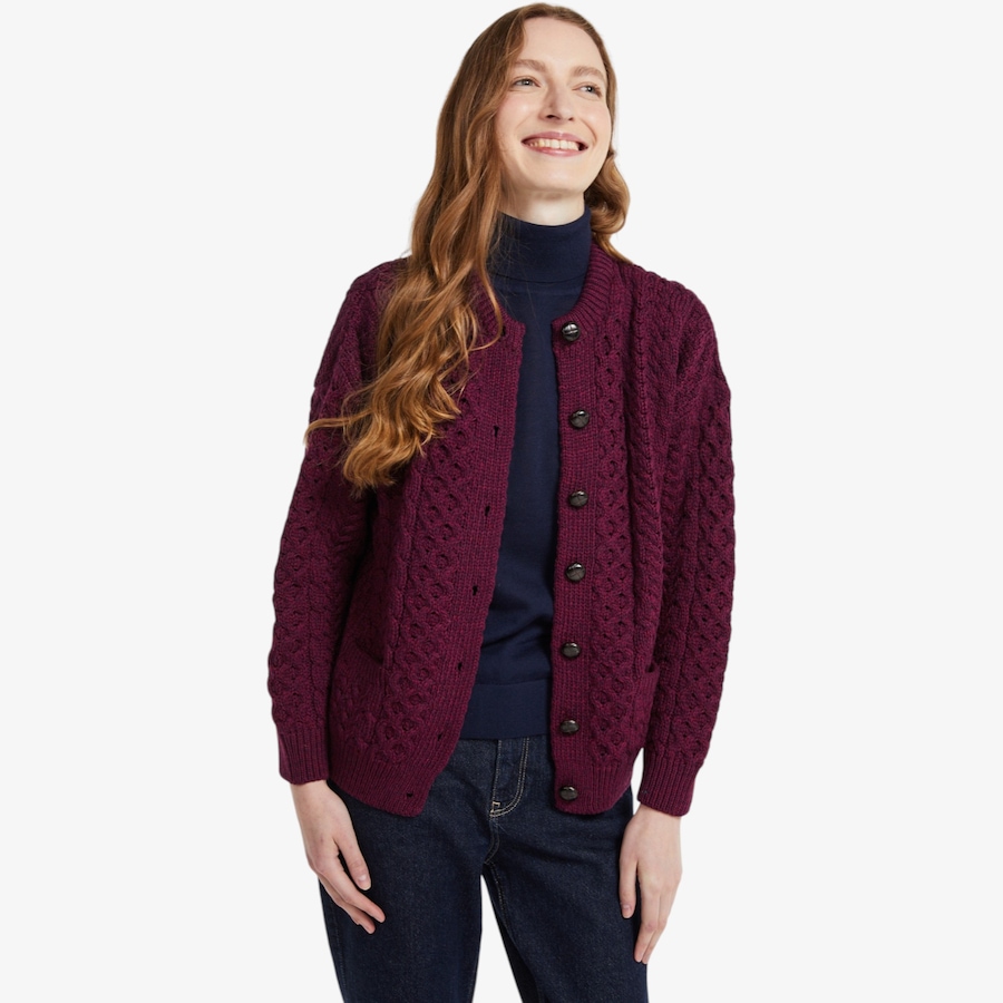 Image 134689_WIN.jpg, Product 134-689 / Price $150.00, Aran Woollen Mills Lumber Cardigan from Aran Woollen Mills on TSC.ca's Fashion department