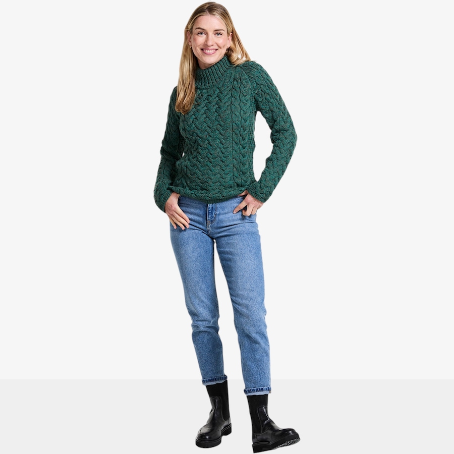 Image 134702_ALTMORE2.jpg, Product 134-702 / Price $145.00, Aran Woollen Mills Shaped Crew Neck Sweater from Aran Woollen Mills on TSC.ca's Fashion department