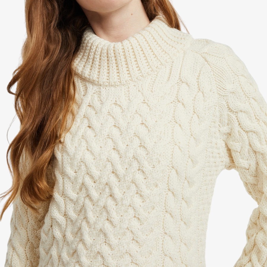Image 134702_ALTMORE4.jpg, Product 134-702 / Price $145.00, Aran Woollen Mills Shaped Crew Neck Sweater from Aran Woollen Mills on TSC.ca's Fashion department