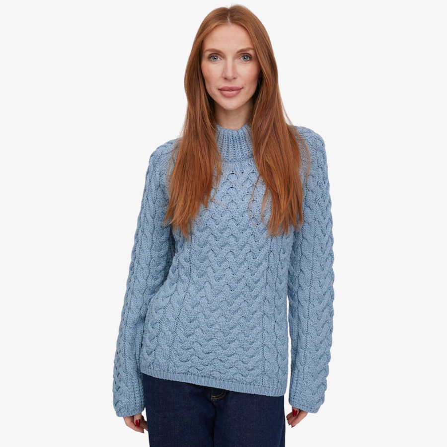Image 134702_MISML.jpg, Product 134-702 / Price $145.00, Aran Woollen Mills Shaped Crew Neck Sweater from Aran Woollen Mills on TSC.ca's Fashion department