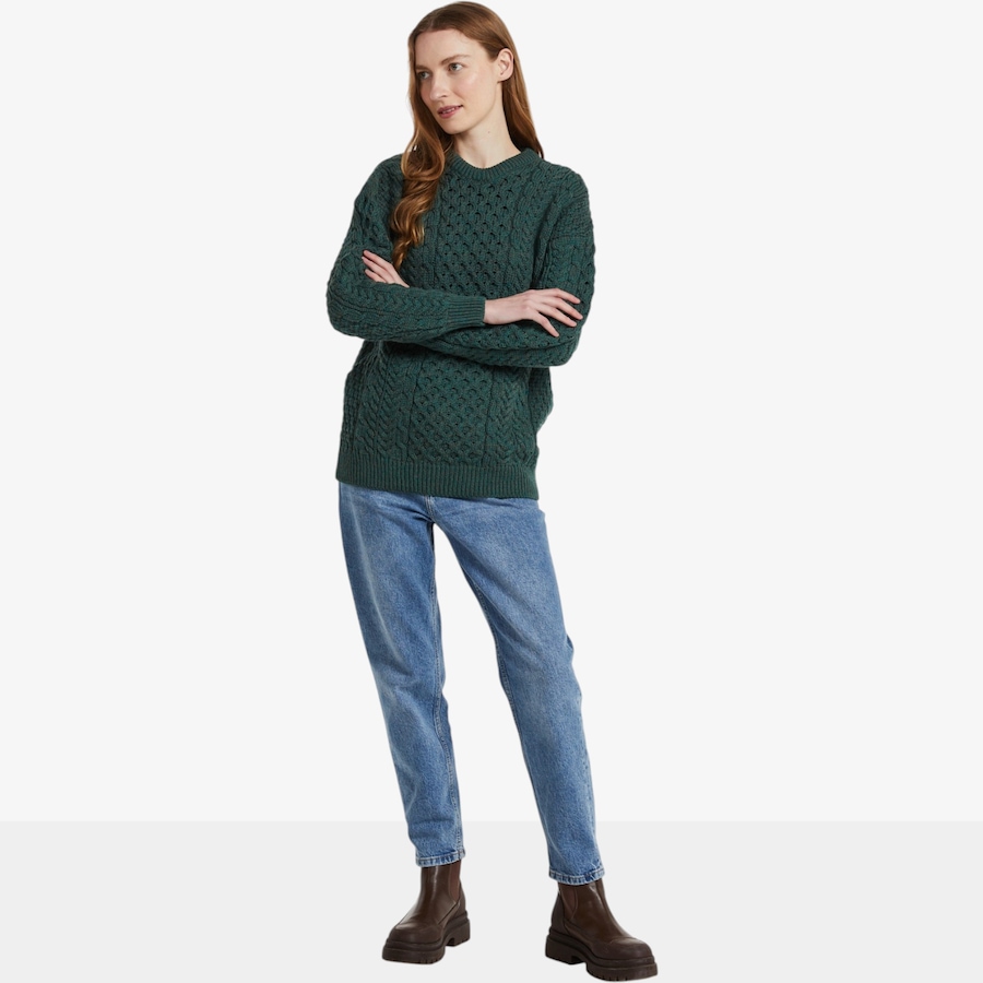 Image 134703_ALTMORE1.jpg, Product 134-703 / Price $125.00, Aran Woollen Mills Traditional Aran Sweater from Aran Woollen Mills on TSC.ca's Fashion department