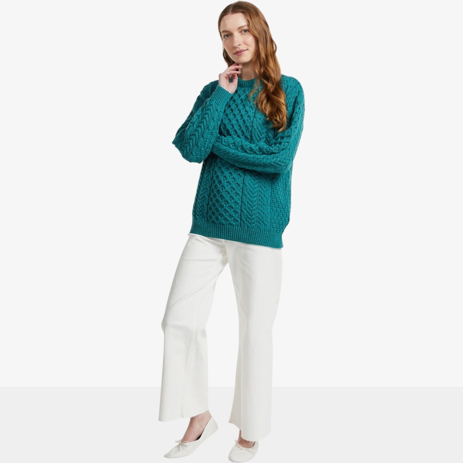 Image 134703_ALTMORE3.jpg, Product 134-703 / Price $125.00, Aran Woollen Mills Traditional Aran Sweater from Aran Woollen Mills on TSC.ca's Fashion department