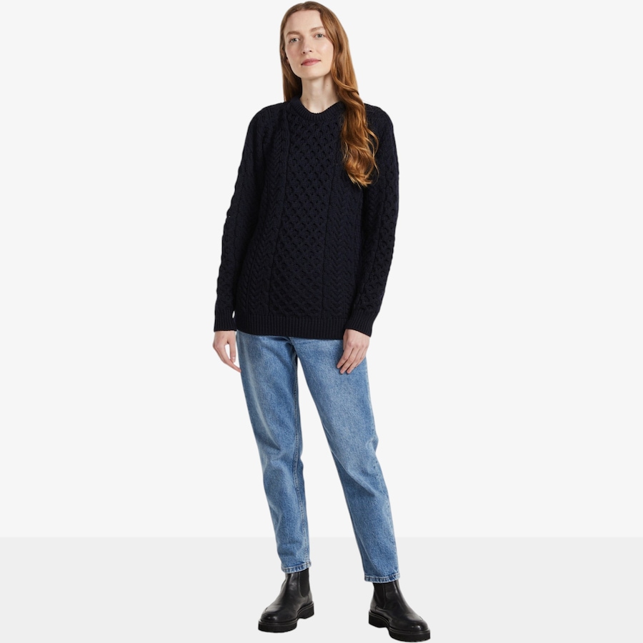 Image 134703_ALTMORE4.jpg, Product 134-703 / Price $125.00, Aran Woollen Mills Traditional Aran Sweater from Aran Woollen Mills on TSC.ca's Fashion department