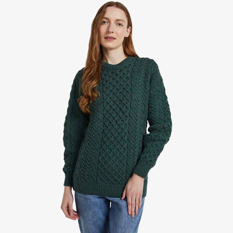 Image 134703_CONGN.jpg, Product 134-703 / Price $125.00, Aran Woollen Mills Traditional Aran Sweater from Aran Woollen Mills on TSC.ca's Fashion department
