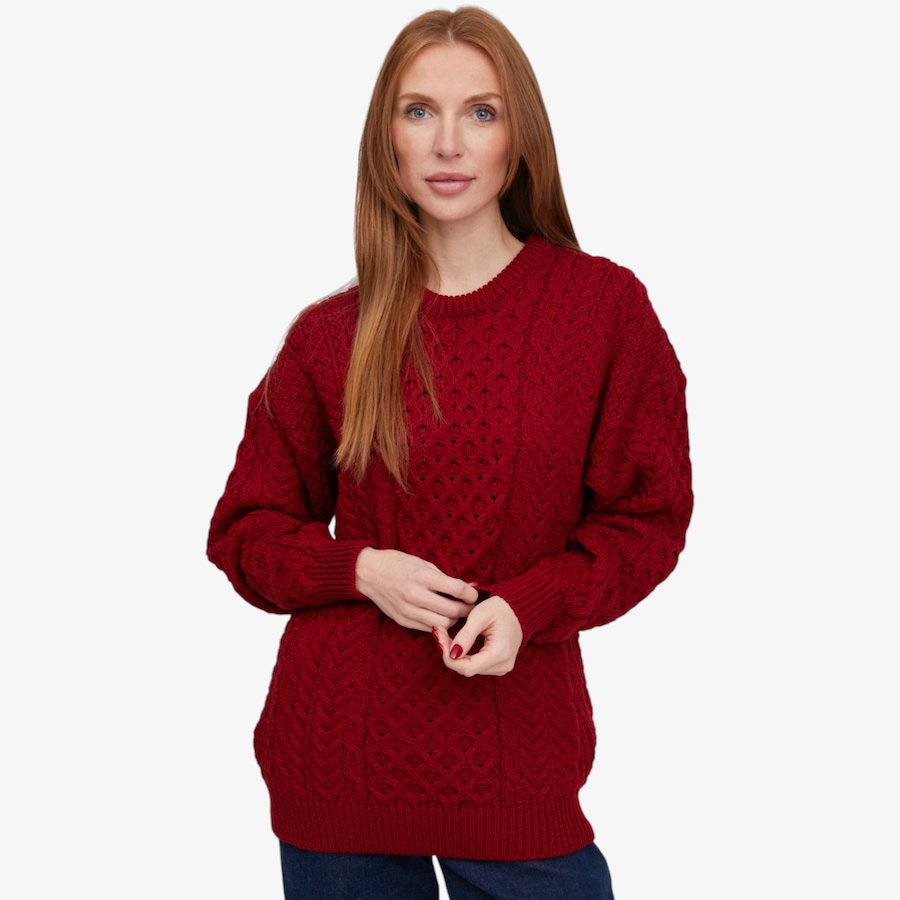 Image 134703_RIHRD.jpg, Product 134-703 / Price $125.00, Aran Woollen Mills Traditional Aran Sweater from Aran Woollen Mills on TSC.ca's Fashion department