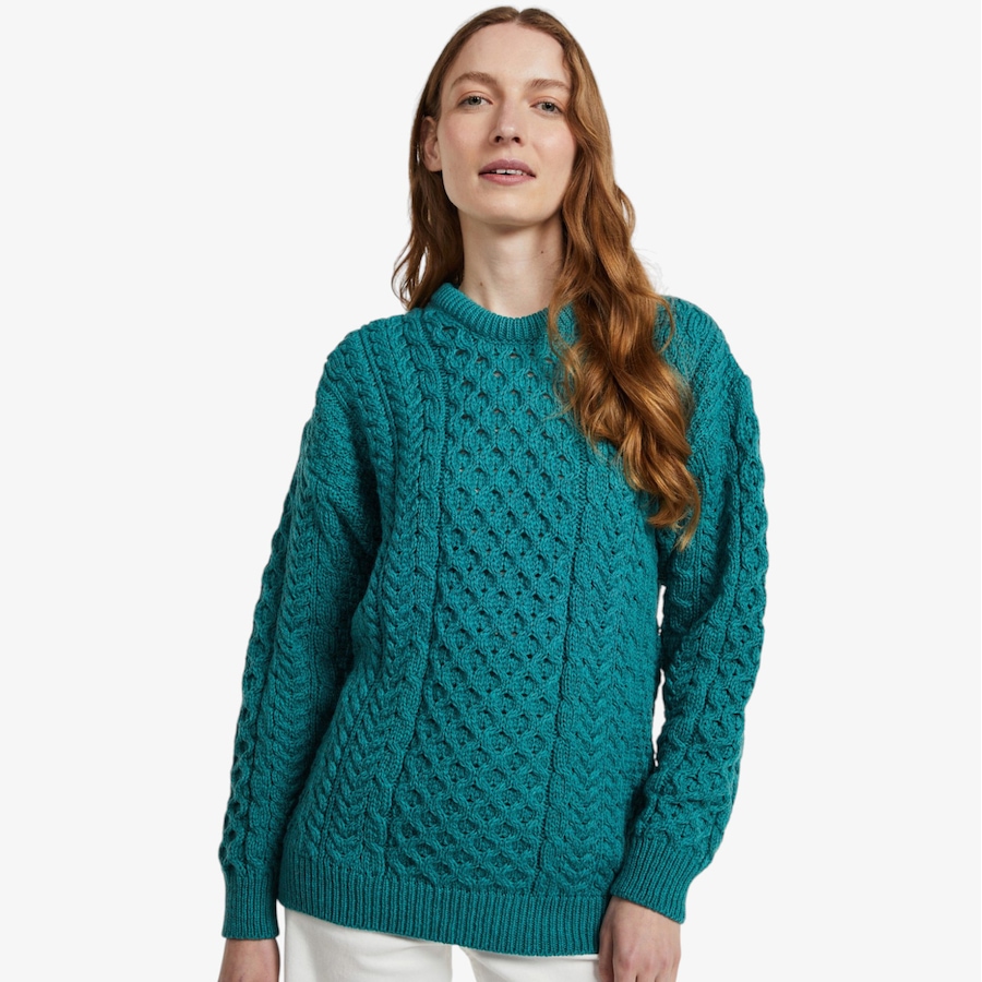 Image 134703_TLE.jpg, Product 134-703 / Price $125.00, Aran Woollen Mills Traditional Aran Sweater from Aran Woollen Mills on TSC.ca's Fashion department