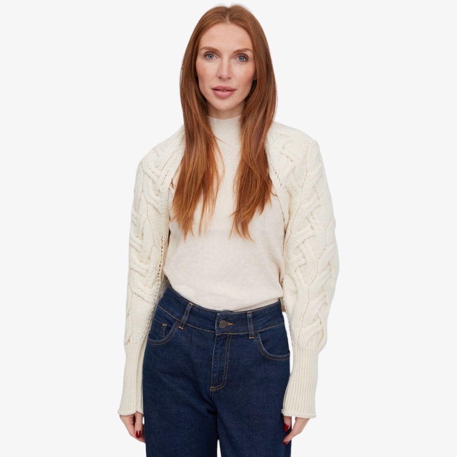 Image 134710_CLAAN.jpg, Product 134-710 / Price $100.00, Aran Woollen Mills Supersoft Bolero from Aran Woollen Mills on TSC.ca's Fashion department