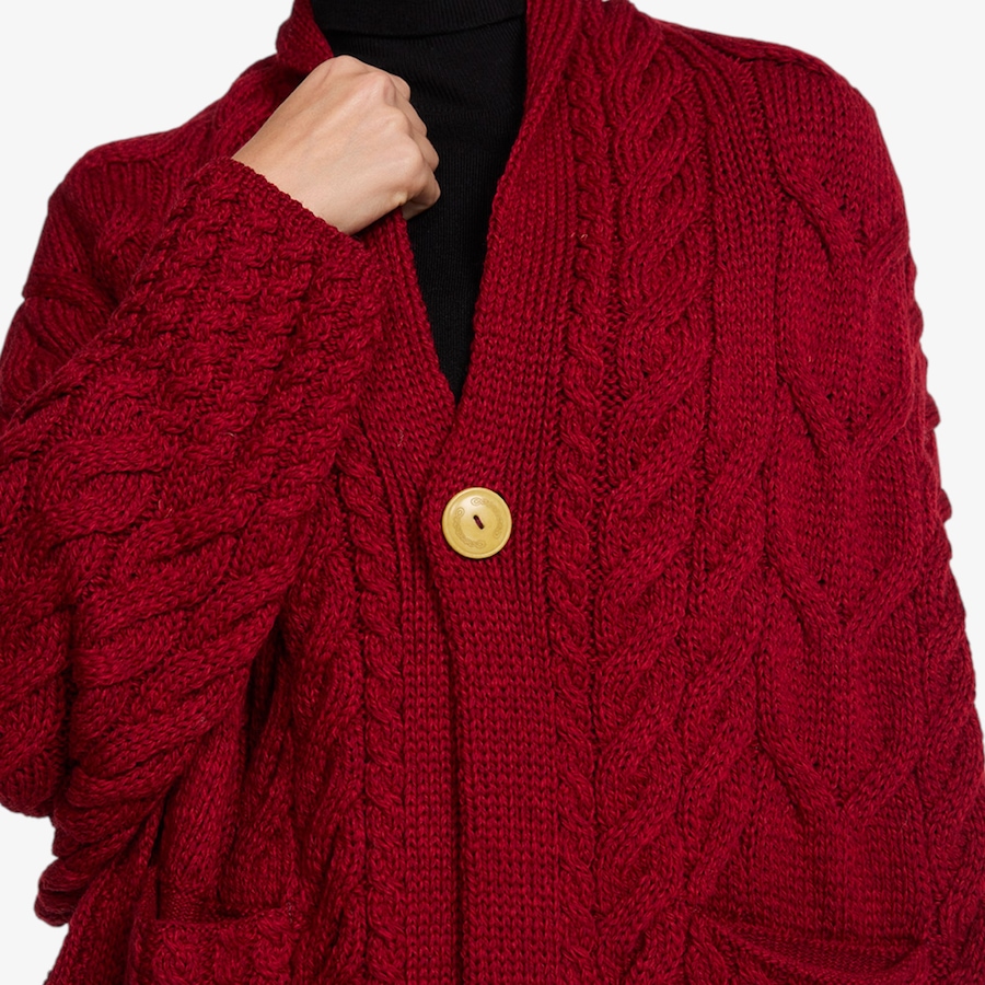 Image 134711_ALTMORE2.jpg, Product 134-711 / Price $150.00, Aran Woollen Mills Wrap Cardigan from Aran Woollen Mills on TSC.ca's Fashion department