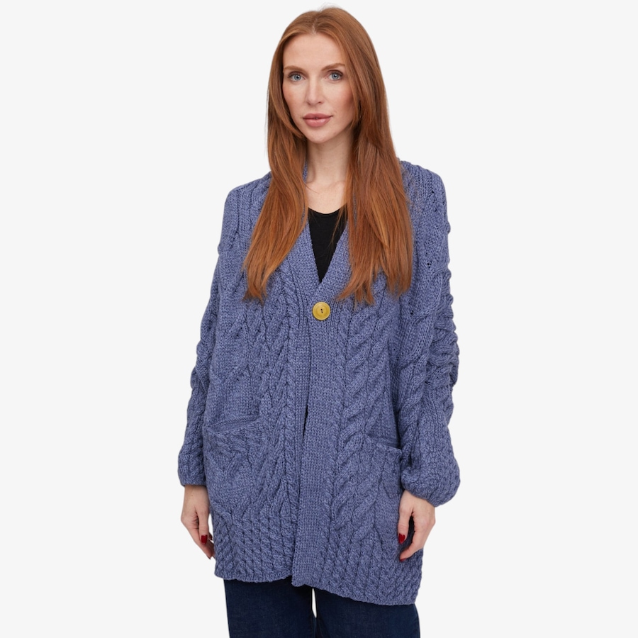 Image 134711_DNMRL.jpg, Product 134-711 / Price $150.00, Aran Woollen Mills Wrap Cardigan from Aran Woollen Mills on TSC.ca's Fashion department